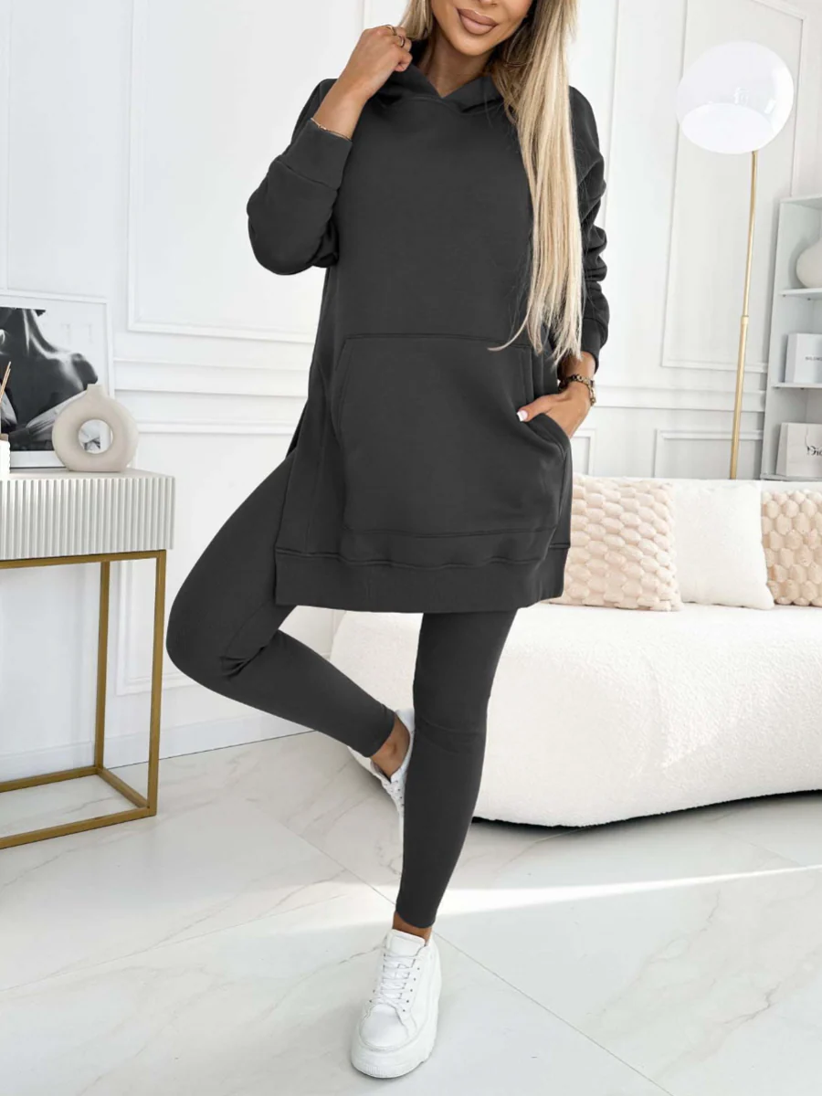 Qessiah Set | Women's Winter Hoodie & Leggings Loungewear - Image 7