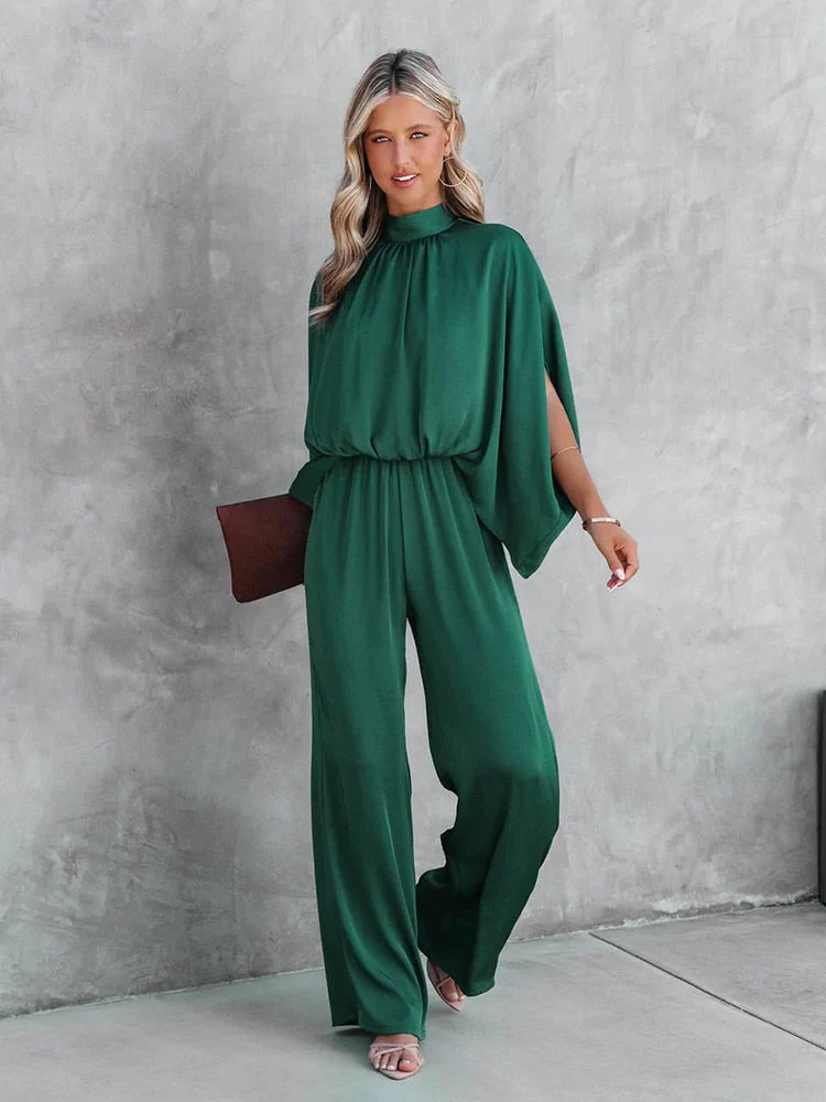 Qoletta Jumpsuit | Women's Autumn Elegant High-Collar Jumpsuit - Image 5