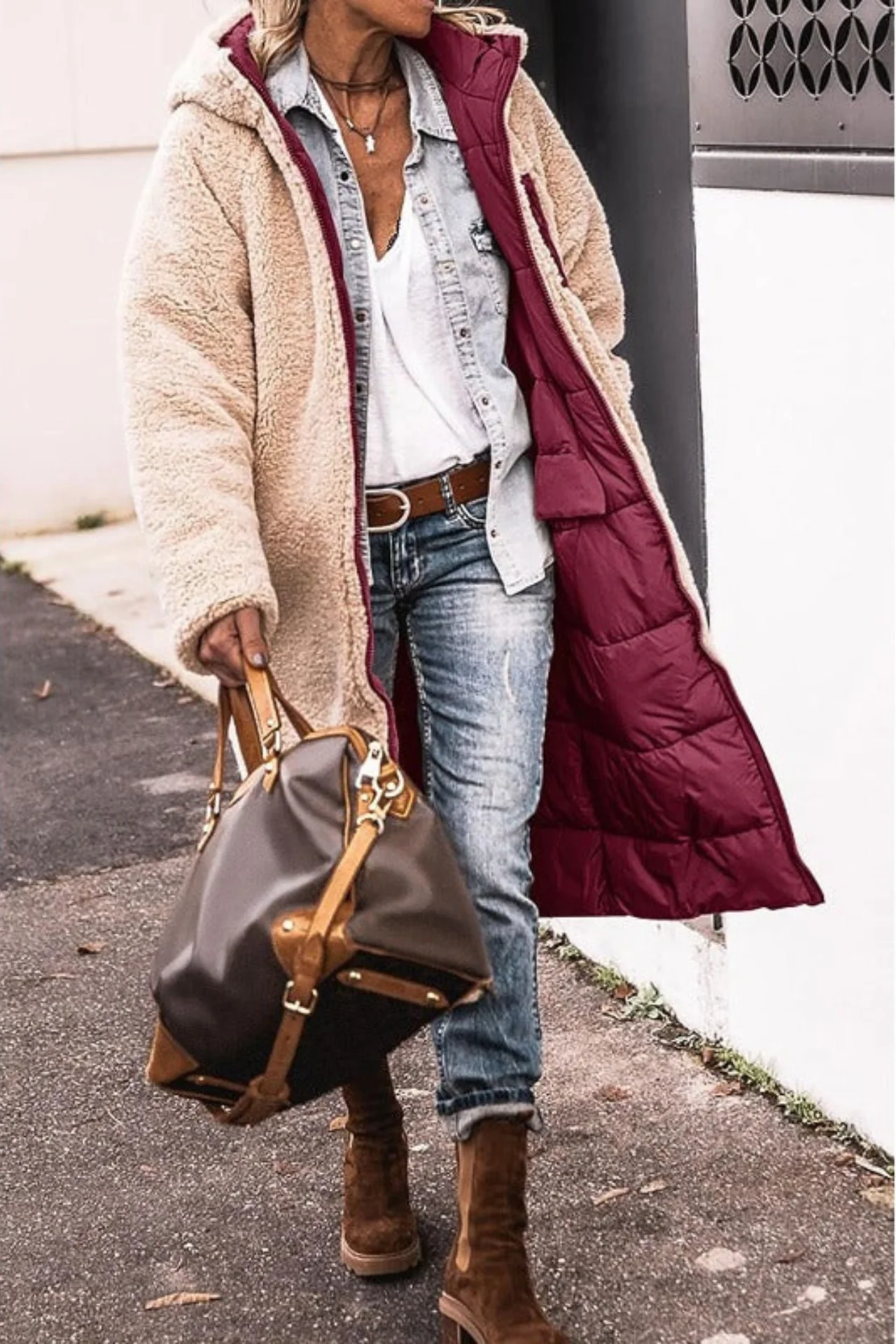 Qorina Coat | Women's Winter Long Coat - Image 14