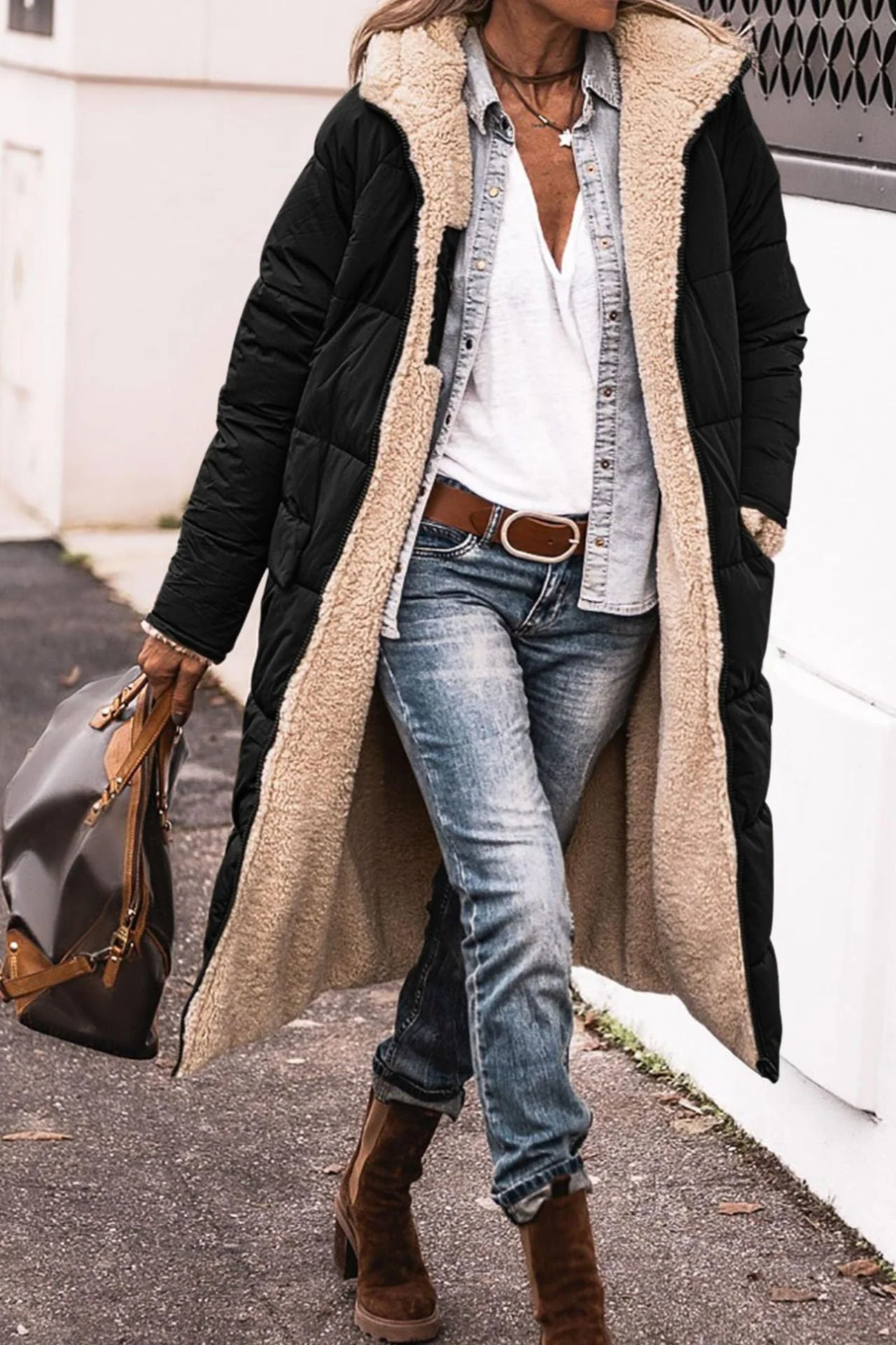 Qorina Coat | Women's Winter Long Coat - Image 2