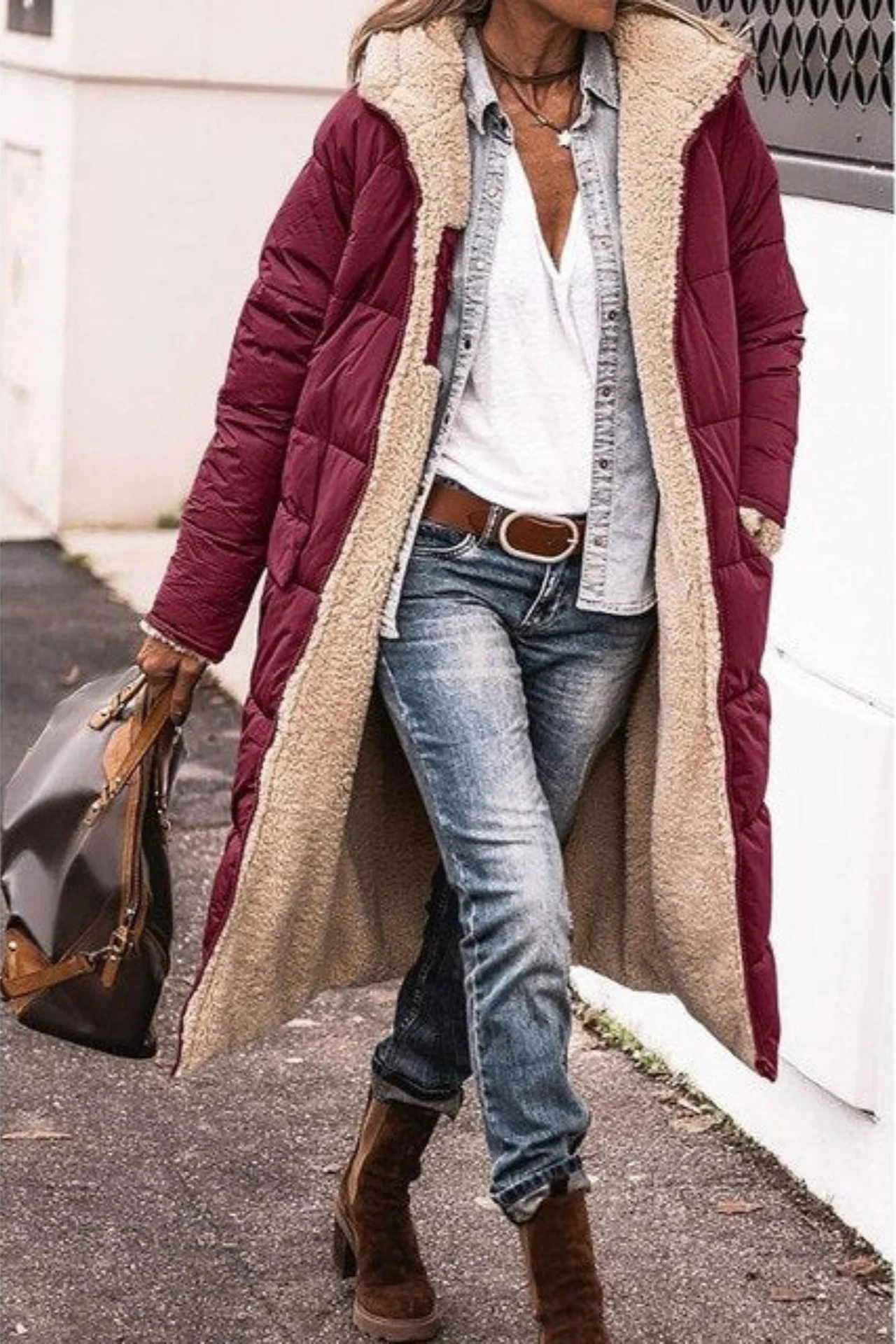 Qorina Coat | Women's Winter Long Coat - Image 3