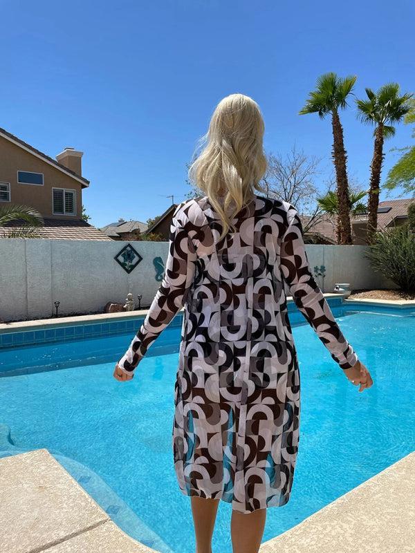 Quenelle Swim Set | Retro Bikini, Shorts & Kimono - Image 10