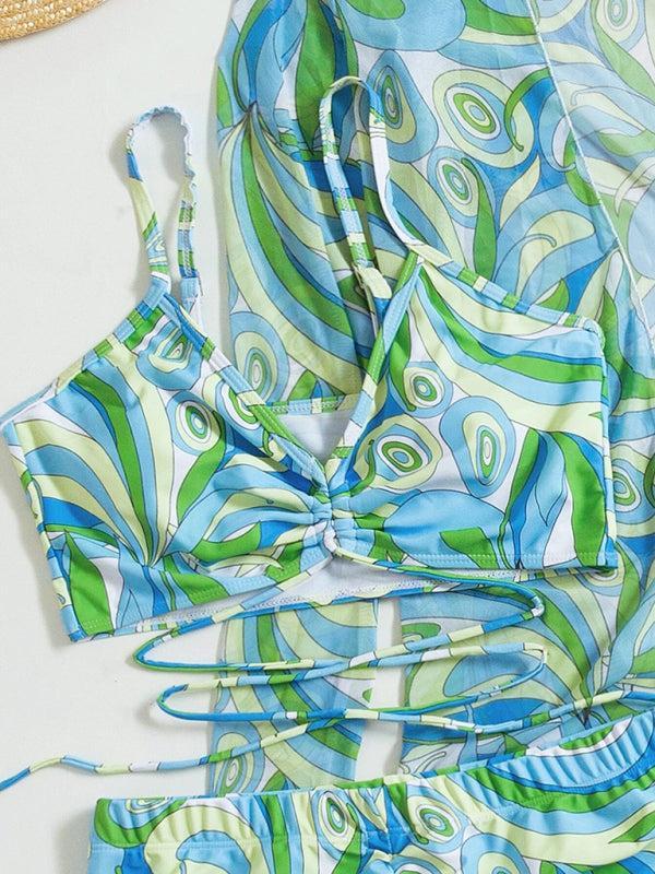 Quenelle Swim Set | Retro Bikini, Shorts & Kimono - Image 6