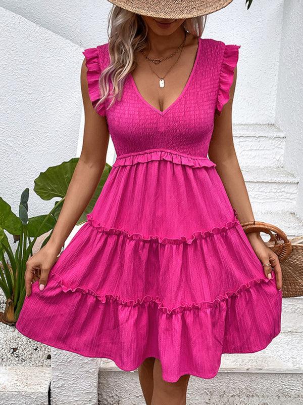 Quentessa Dress | Sleeveless Layered Textured Dress - Image 4