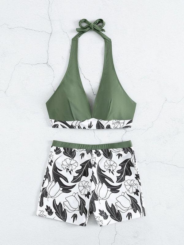 Quinette Bikini Set | Halter Top & High-Waist Shorts - Image 7