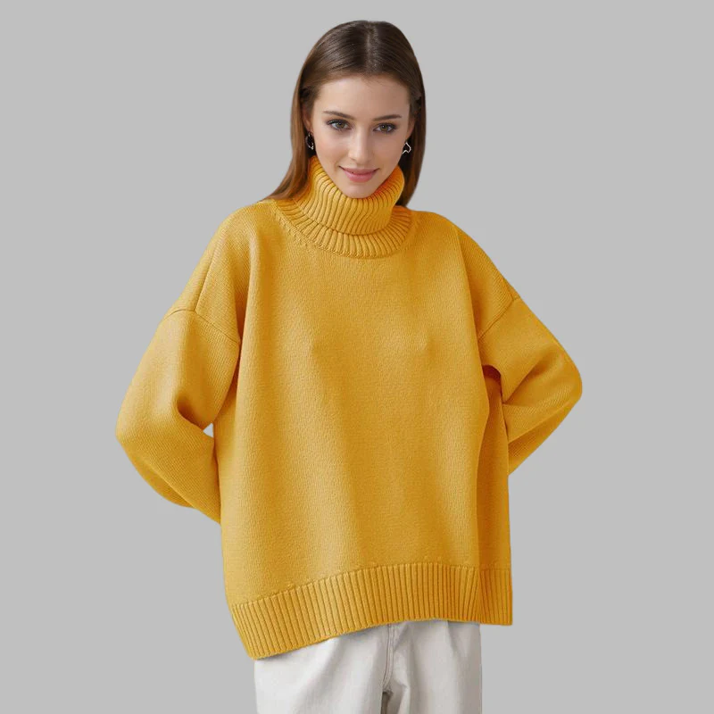 Quinette Sweater | Women's Winter Oversized Turtleneck Sweater - Image 6