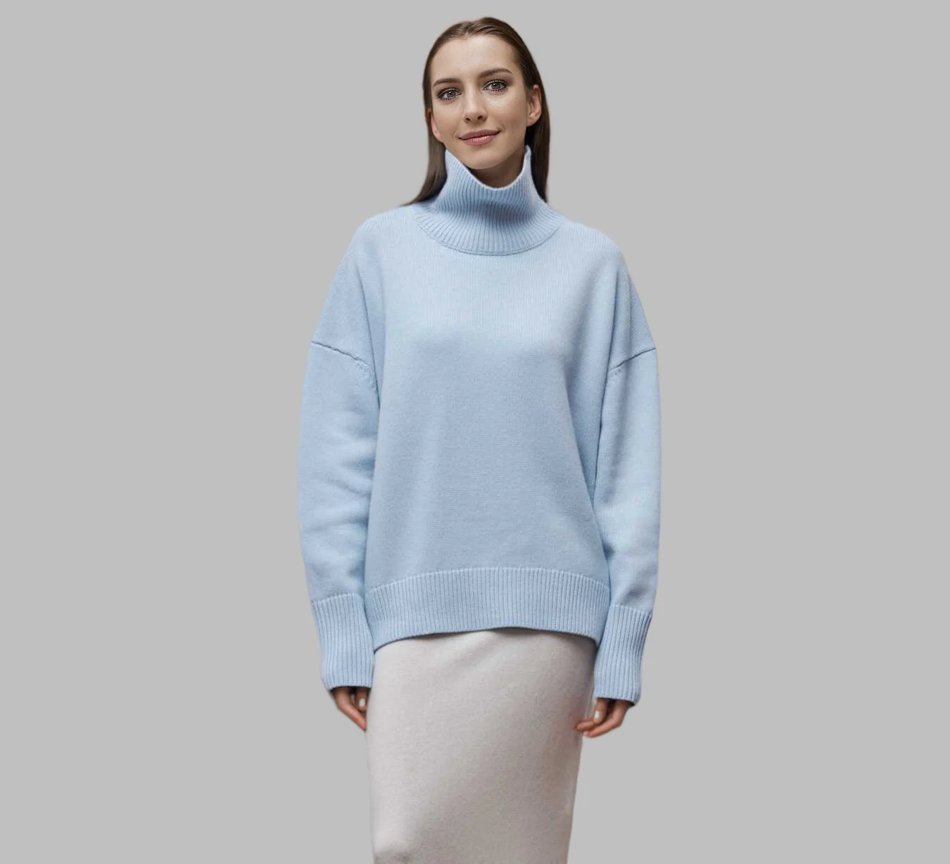 Quinette Sweater | Women's Winter Oversized Turtleneck Sweater - Image 7