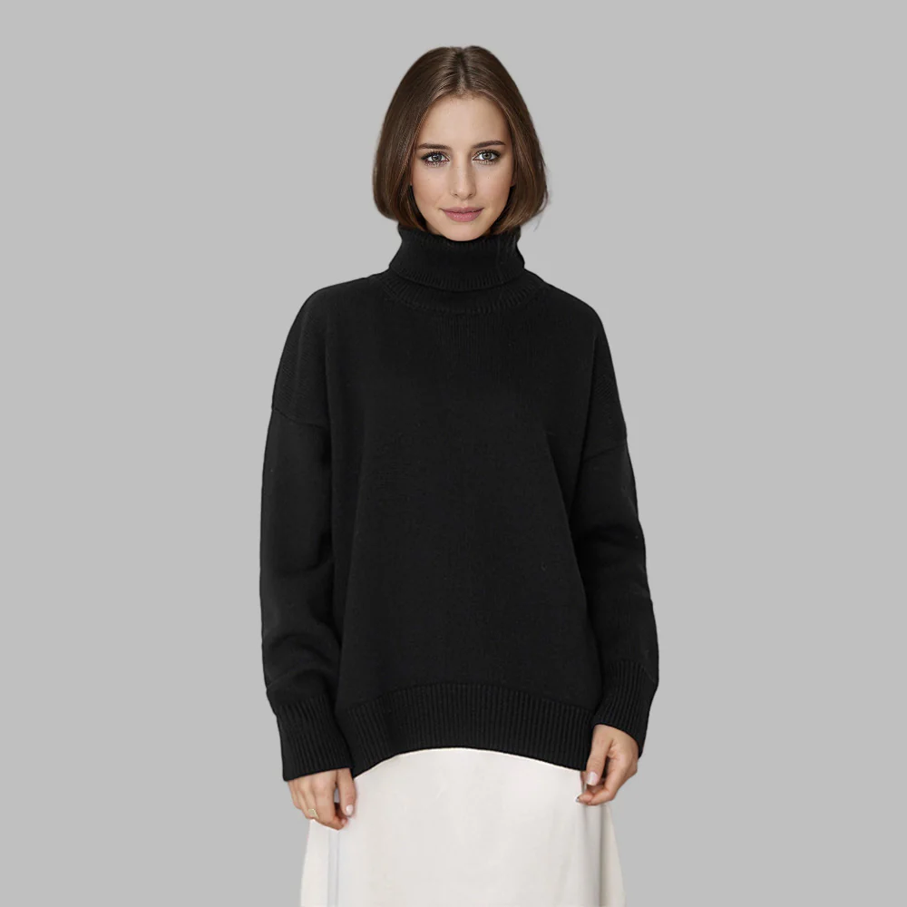 Quinette Sweater | Women's Winter Oversized Turtleneck Sweater - Image 9