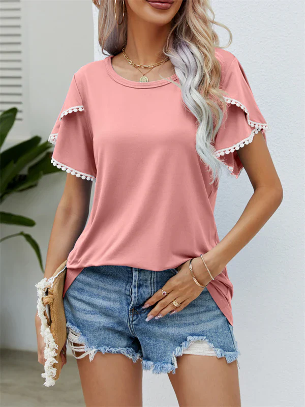 Quorina T-Shirt | Tulip Sleeve Loose Fit T-Shirt - Image 5
