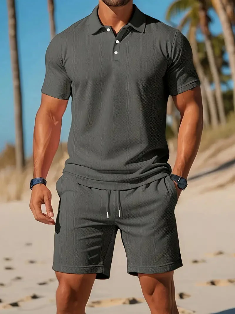 Rayen Men's Polo Shirt Set | Casual Spring & Summer Outfit - Image 3