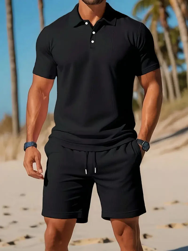 Rayen Men's Polo Shirt Set | Casual Spring & Summer Outfit - Image 4