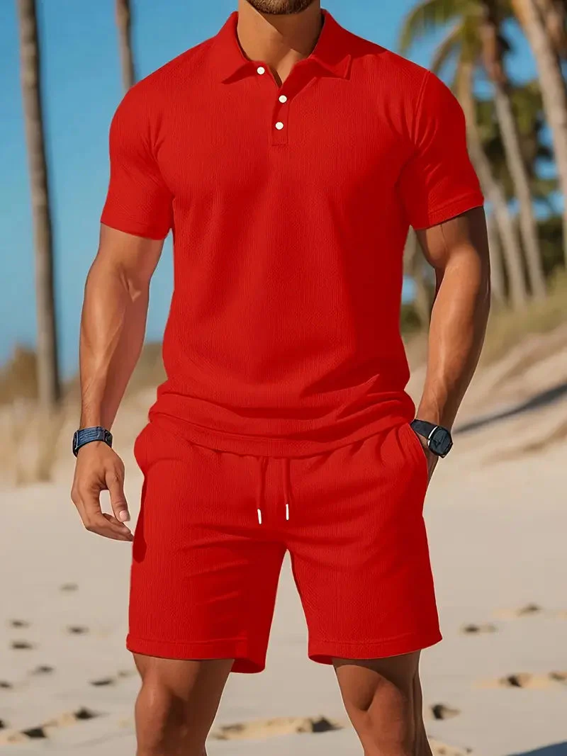 Rayen Men's Polo Shirt Set | Casual Spring & Summer Outfit - Image 5