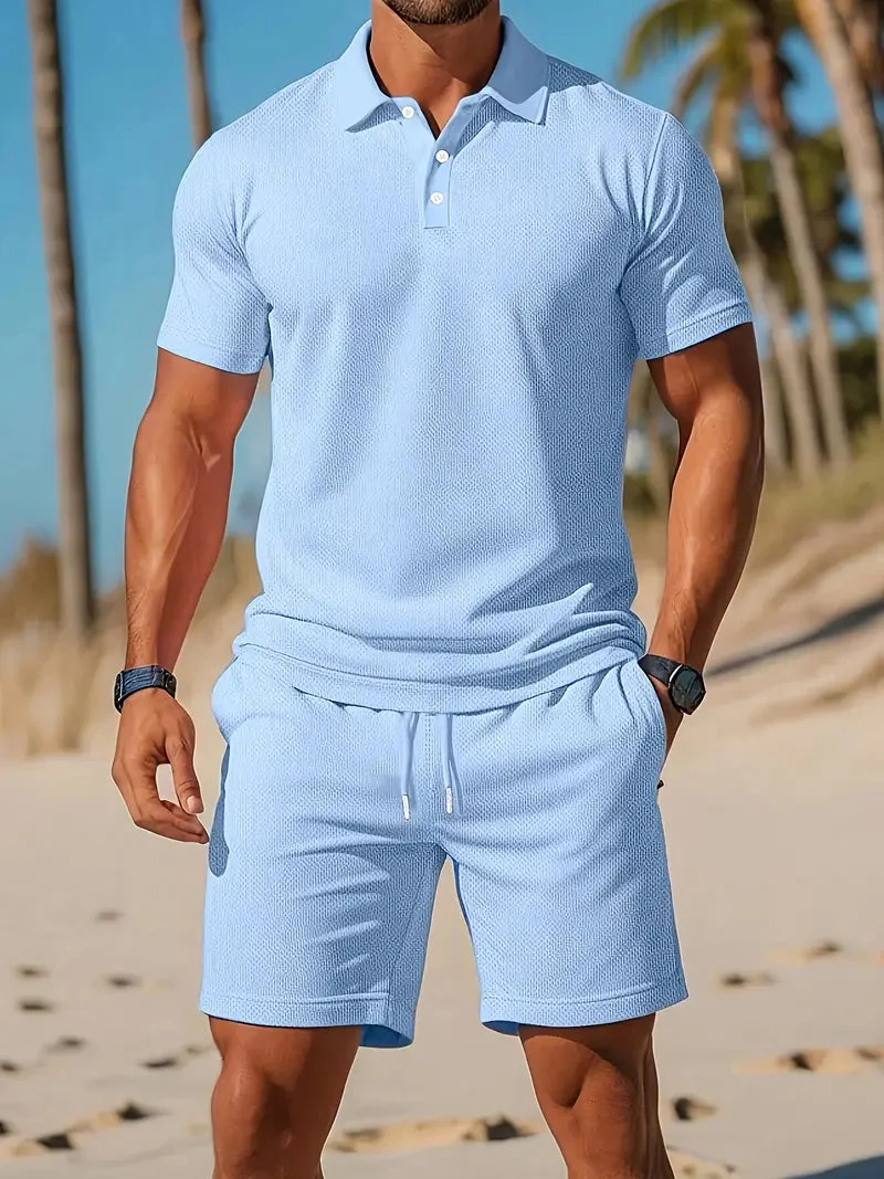 Rayen Men's Polo Shirt Set | Casual Spring & Summer Outfit - Image 6
