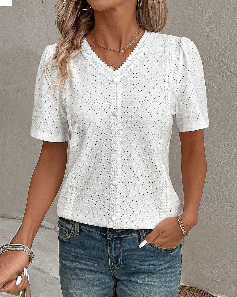 Rika Blouse | Women's Casual Summer Top - Image 5