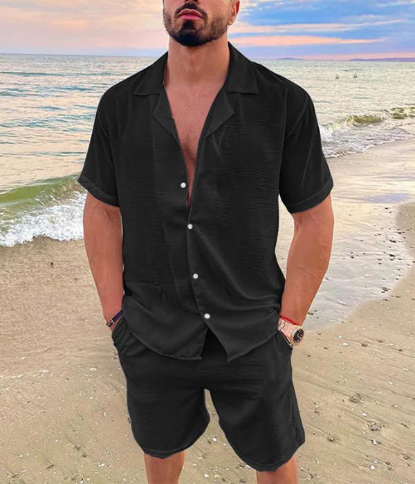 Rinus Men's Summer Leisure Set | Comfortable Casual Outfit - Image 3