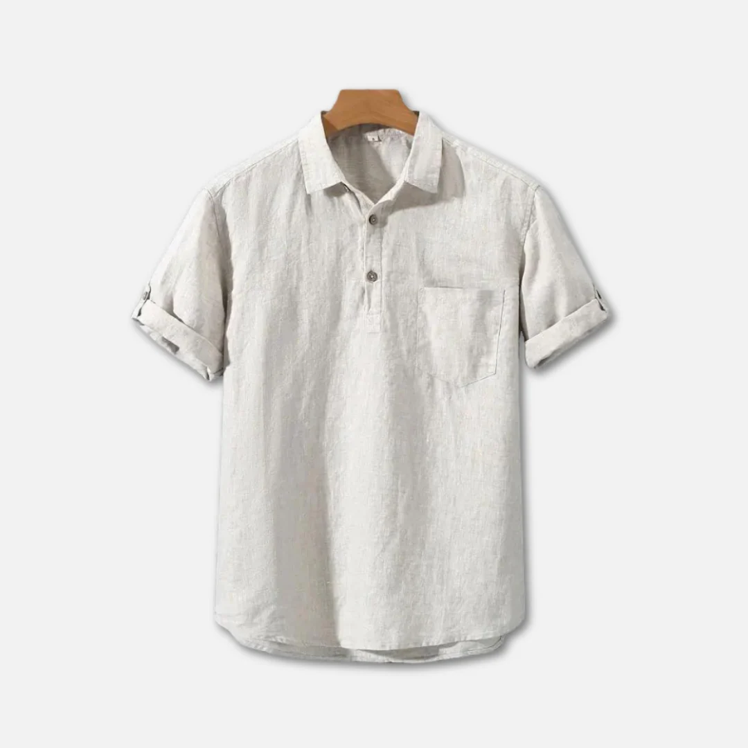 Roeland Polo | Men's Linen Polo - Image 3