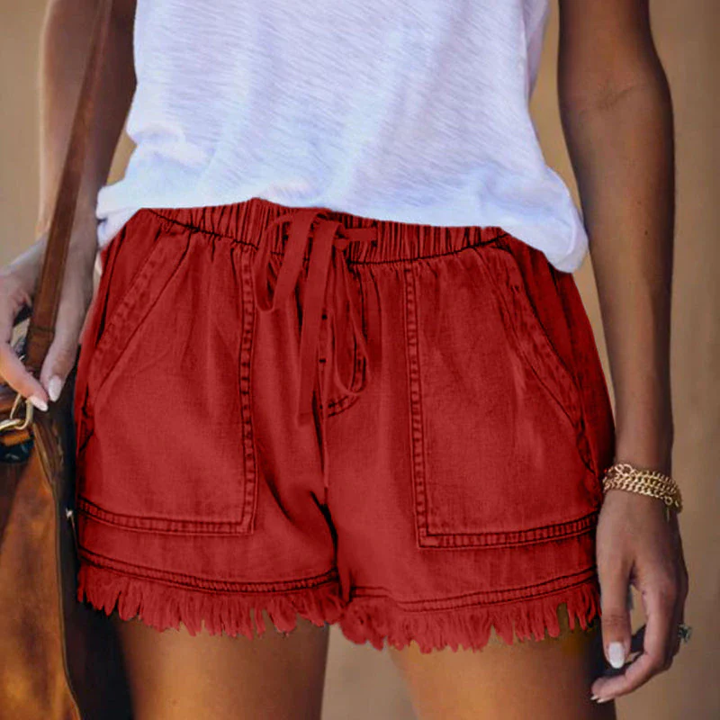 Roeline Shorts | Women's Stretch Denim Shorts - Image 6