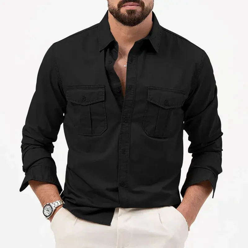 Ron Shirt | Men’s Casual Long Sleeve Button-Up Shirt Stylish & Versatile - Image 5