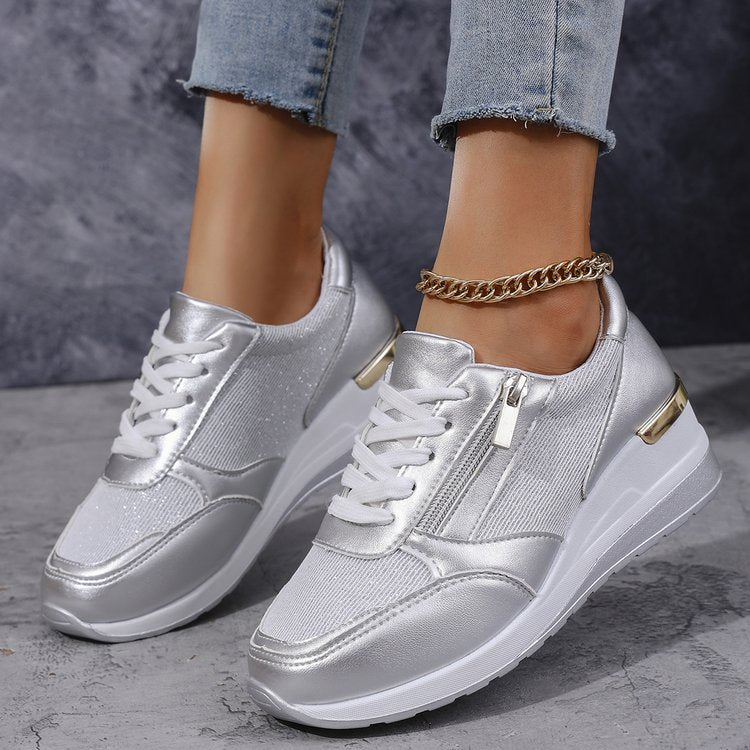 Rosa Orthopedic Platform Sneakers | Lace-Up Casual Platform Sneakers - Image 4