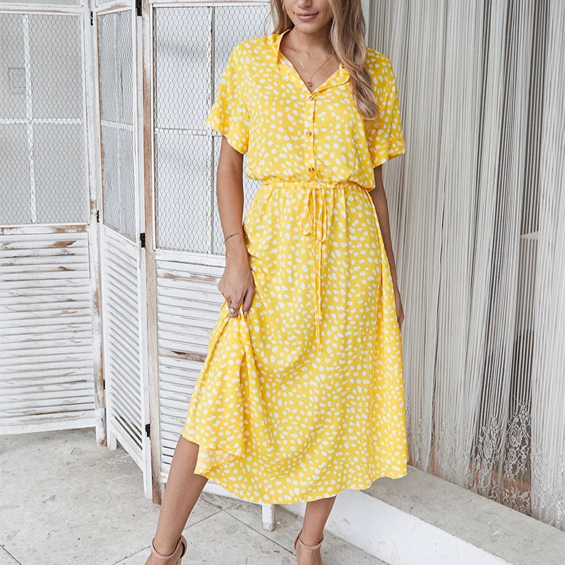 Rosalie Dress | Leopard Pattern Summer Midi Dress - Image 9