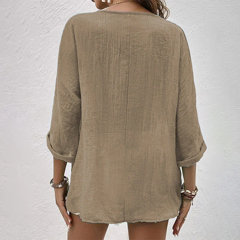 Rosanne Casual Button-Up Blouse | Lightweight & Breathable - Image 8
