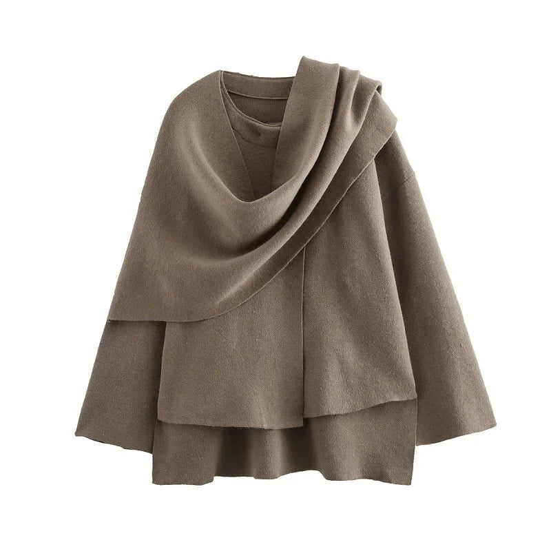 Rosie Oversized Coat | Asymmetrical Button Closure Hip-Length Coat - Image 5