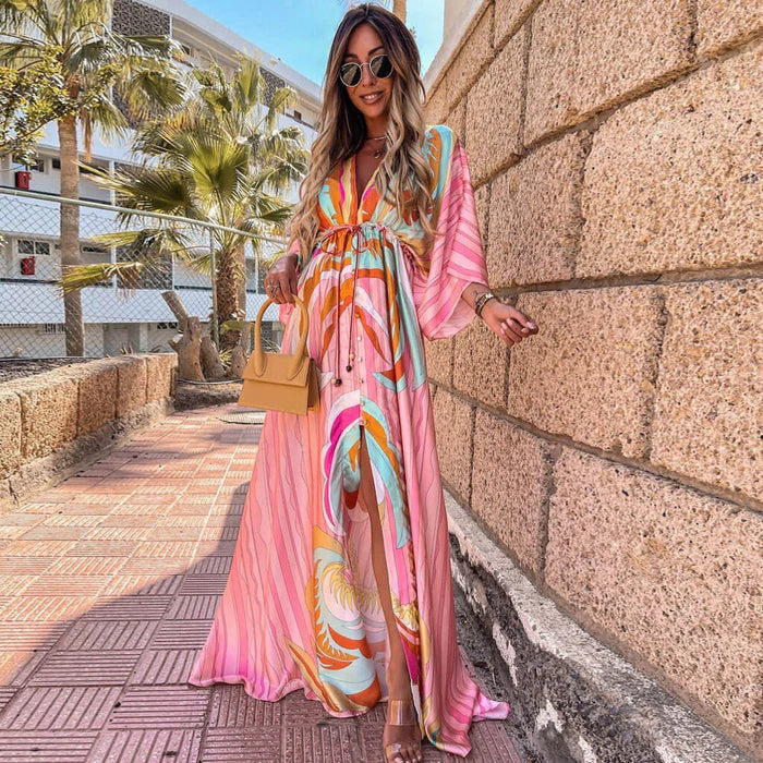Samiyah Dress | Colorful Printed Maxi Dress - Image 2