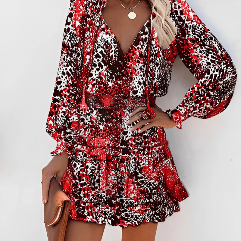 Saphira Dress | Chic and Flowy Mini Dress - Image 4