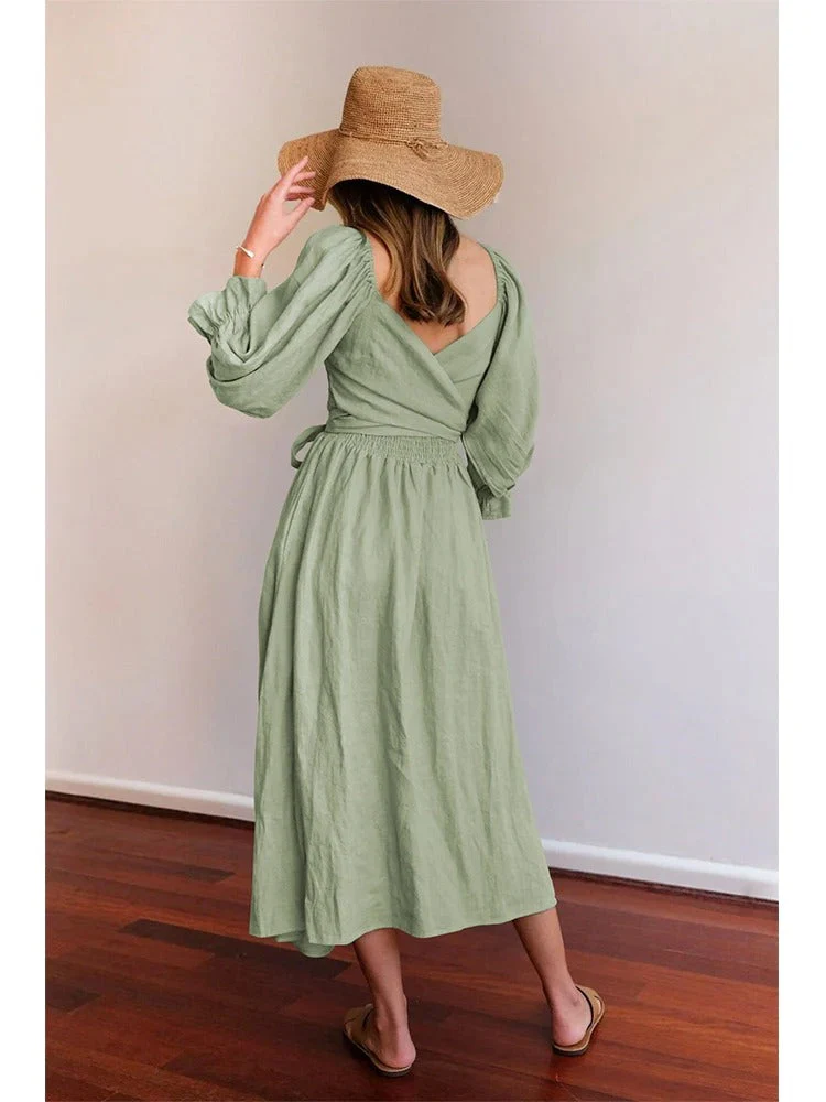Saskia Elegant Boho Midi Dress | Versatile & Flowy Design - Image 7