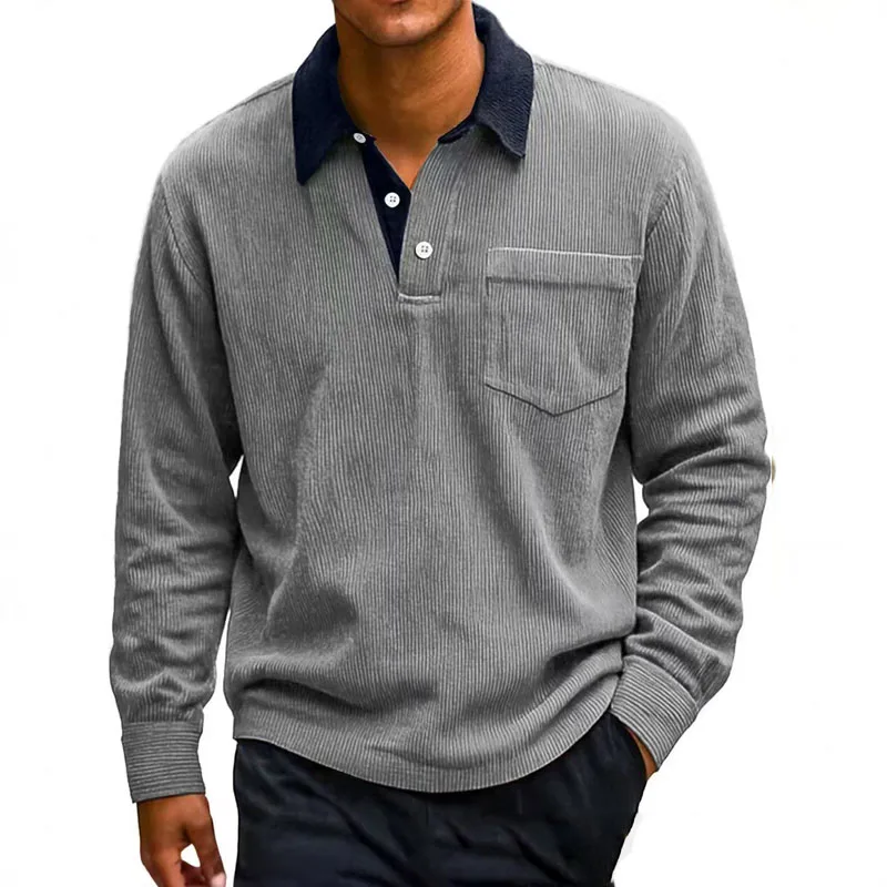 Sebastian Regular Fit Polo Shirt | Contrasting Collar Button Placket Polo Shirt - Image 10
