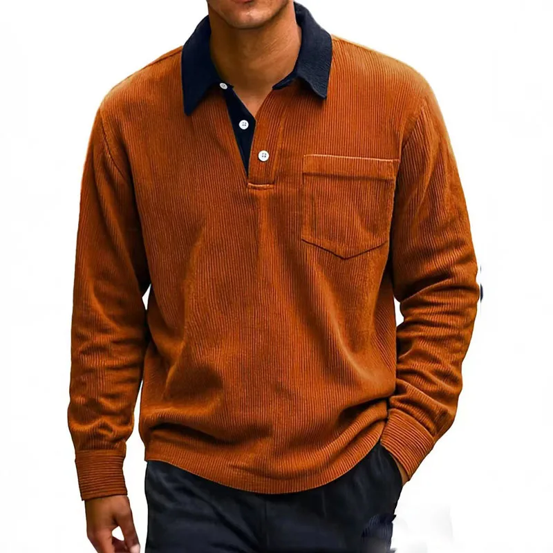Sebastian Regular Fit Polo Shirt | Contrasting Collar Button Placket Polo Shirt - Image 5