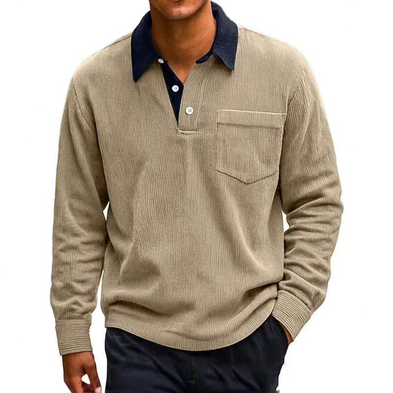 Sebastian Regular Fit Polo Shirt | Contrasting Collar Button Placket Polo Shirt - Image 6