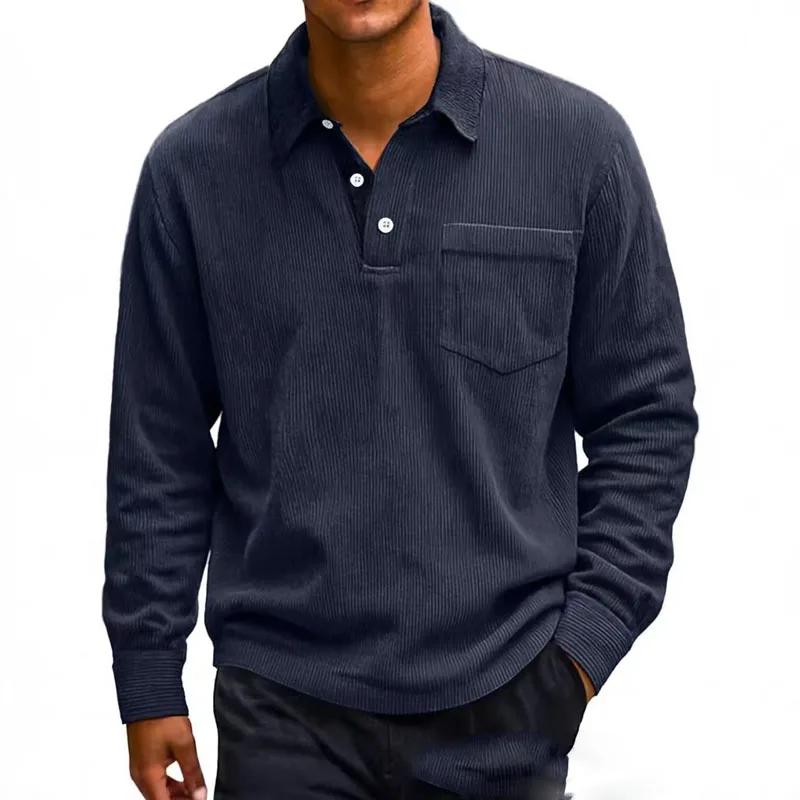 Sebastian Regular Fit Polo Shirt | Contrasting Collar Button Placket Polo Shirt - Image 7