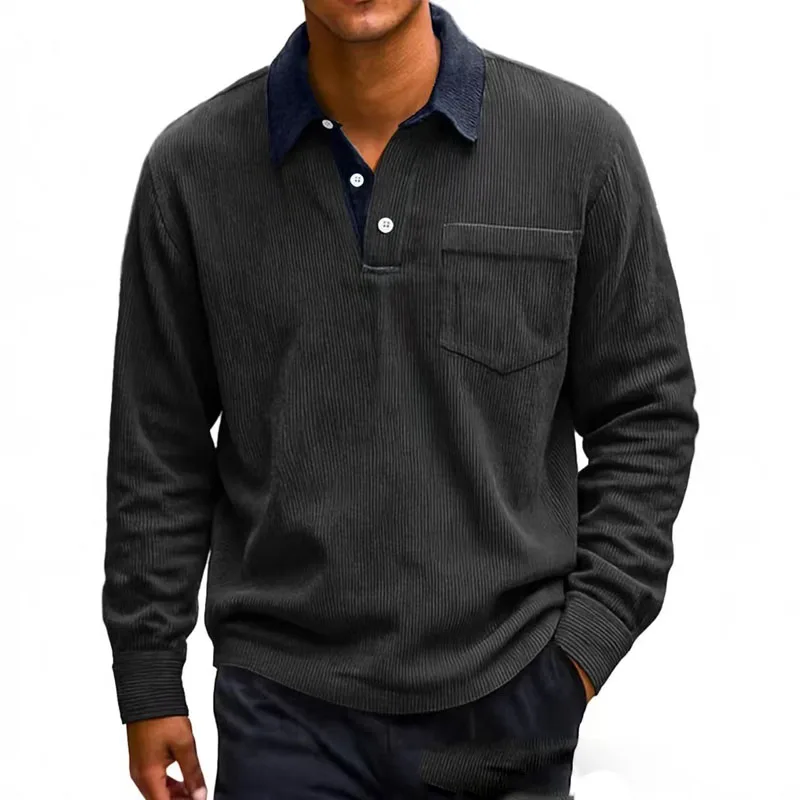 Sebastian Regular Fit Polo Shirt | Contrasting Collar Button Placket Polo Shirt - Image 8