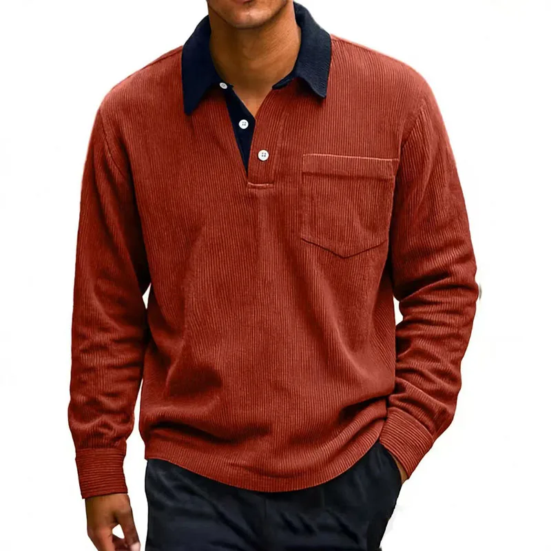 Sebastian Regular Fit Polo Shirt | Contrasting Collar Button Placket Polo Shirt - Image 9