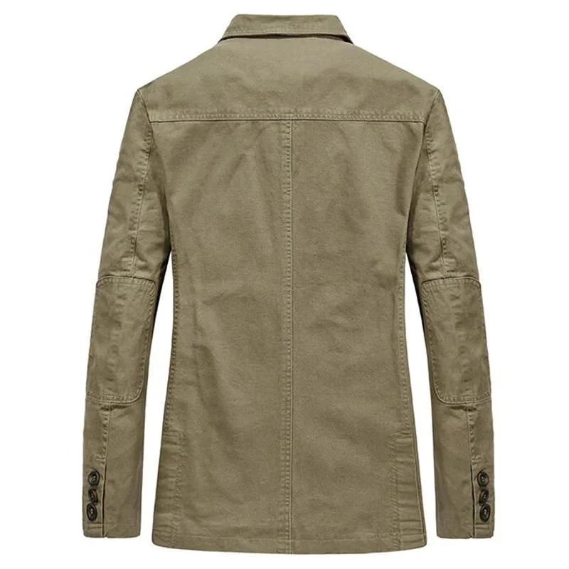 Sebastian Tailored Fit Blazer | Notched Lapel Collar Button Front Blazer - Image 3