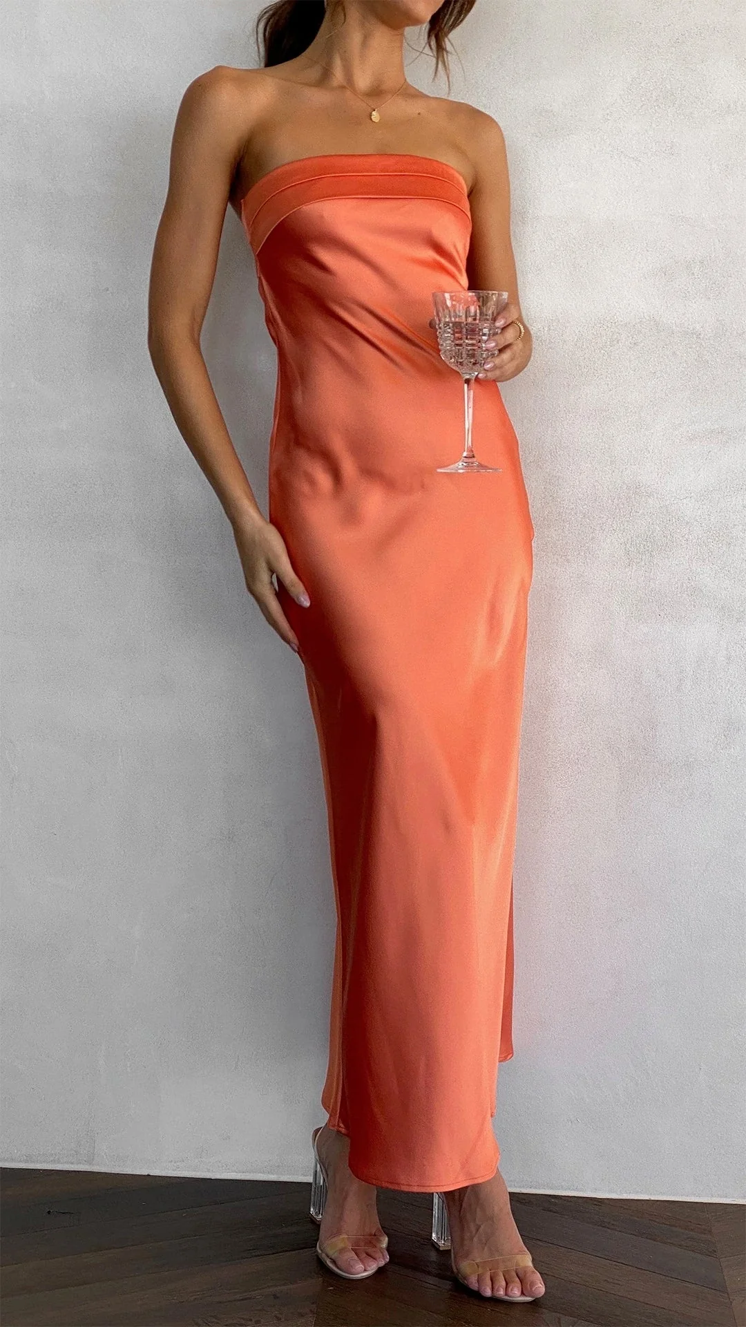 Shanza Dress | Bandeau Flowing Dress - Image 4