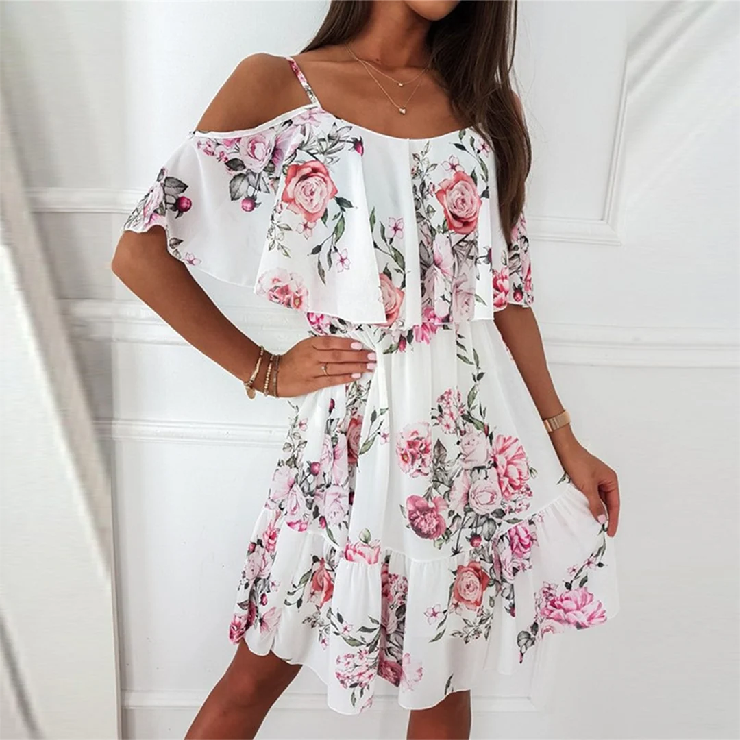 Siana Dress | Elegant Floral Mini Dress - Image 4