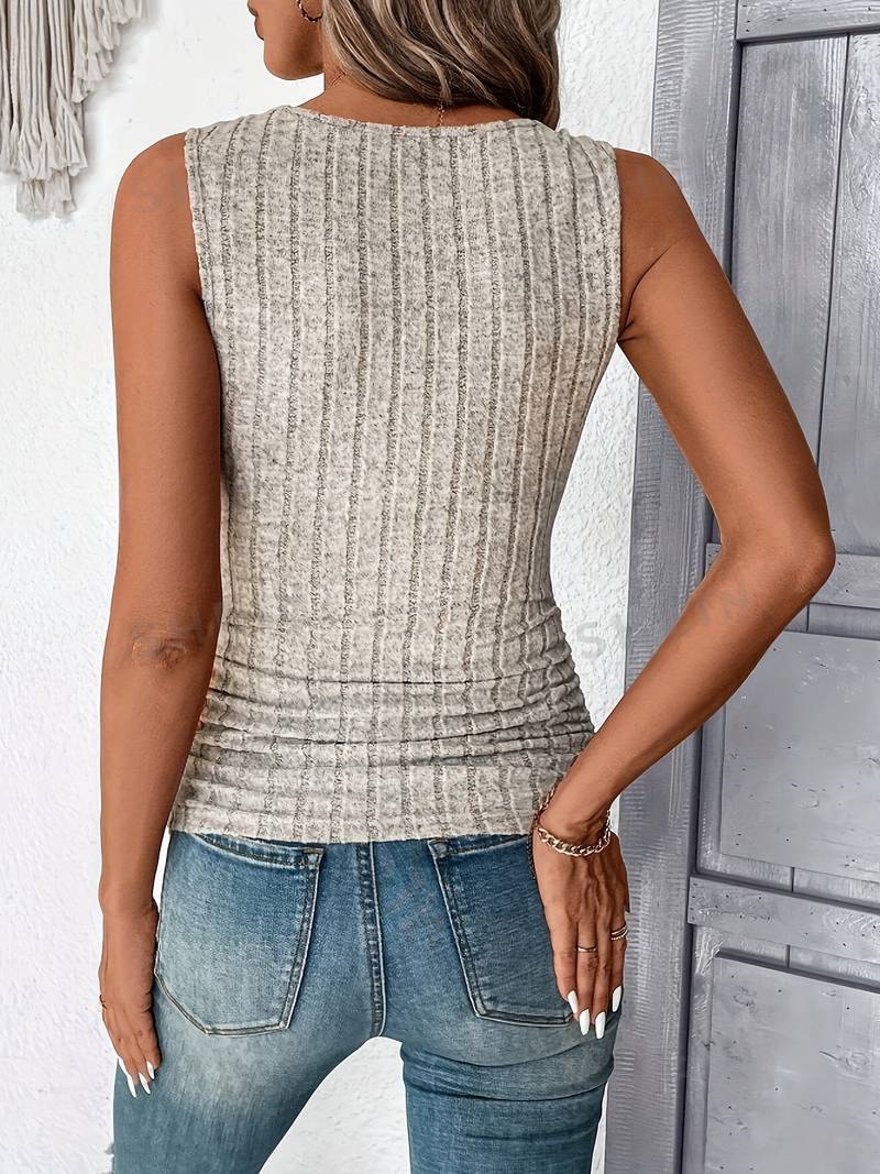 Sien Top | Ribbed Knit Tank Top - Image 3