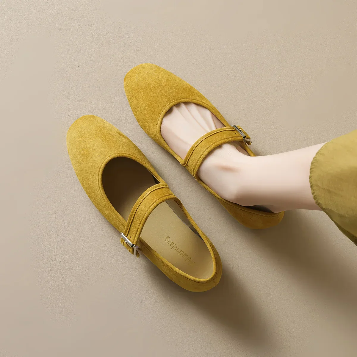 Sienna Flat Mary Janes | Buckled Strap Round Toe Mary Janes
