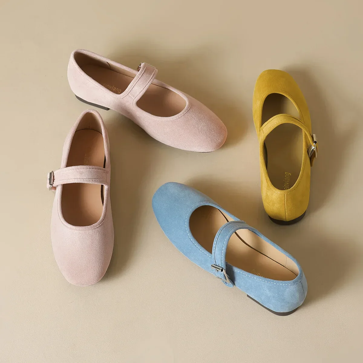 Sienna Flat Mary Janes | Buckled Strap Round Toe Mary Janes - Image 4