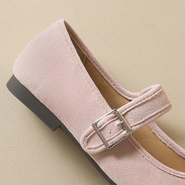 Sienna Flat Mary Janes | Buckled Strap Round Toe Mary Janes - Image 5