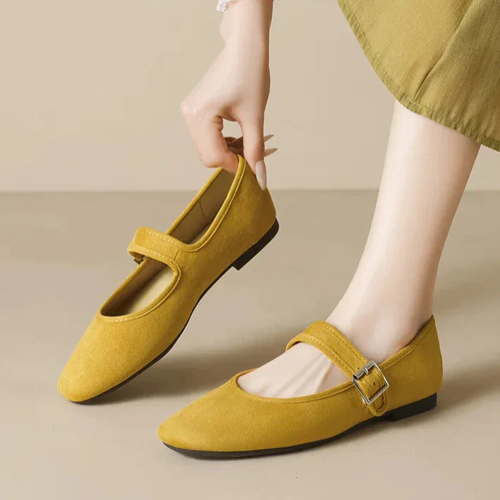 Sienna Flat Mary Janes | Buckled Strap Round Toe Mary Janes - Image 7