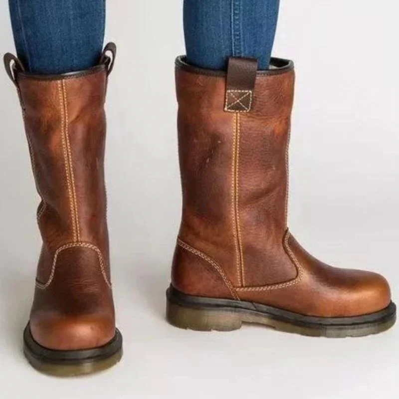 Sienna Ankle-Length Winter Boots | Fleece Lined Strap Detail Winter Boots - Image 2