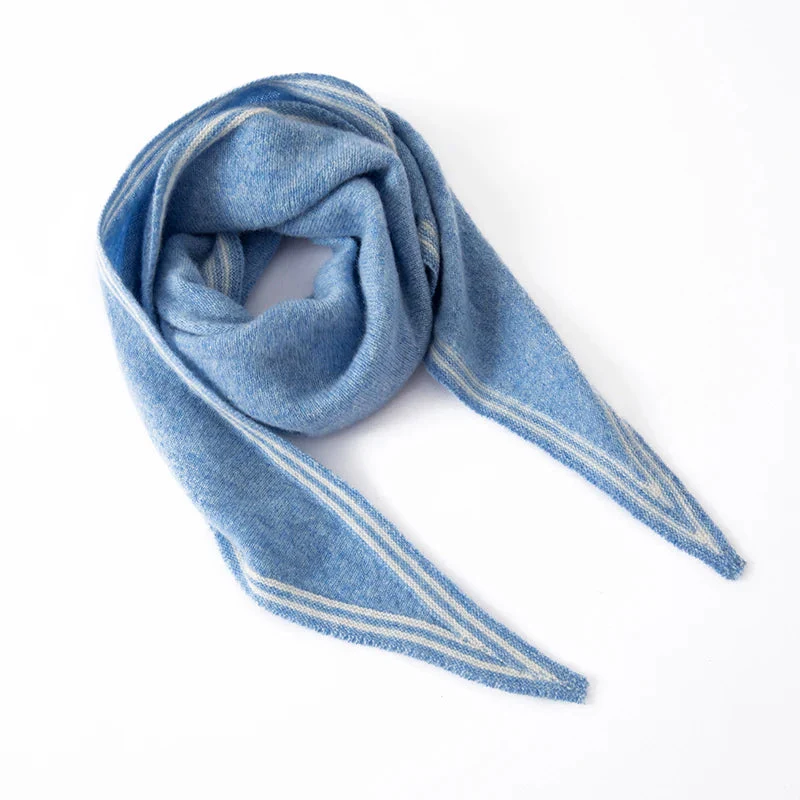 Sienna Draped Scarf | Striped Generous Coverage Scarf - Image 3