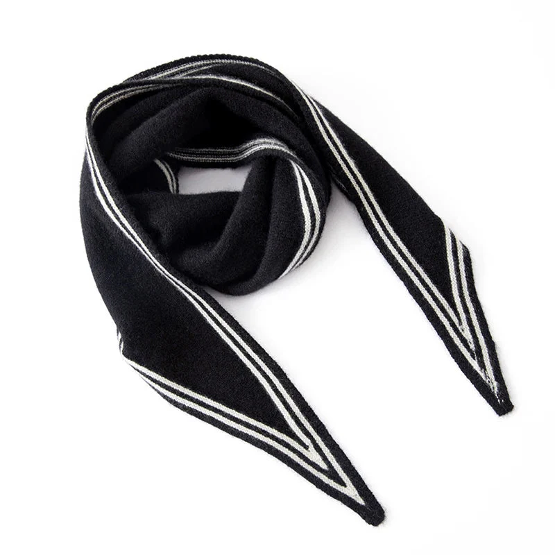 Sienna Draped Scarf | Striped Generous Coverage Scarf - Image 4