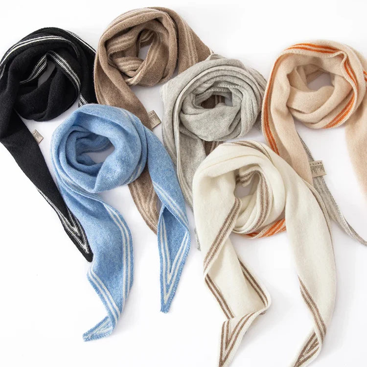Sienna Draped Scarf | Striped Generous Coverage Scarf - Image 7