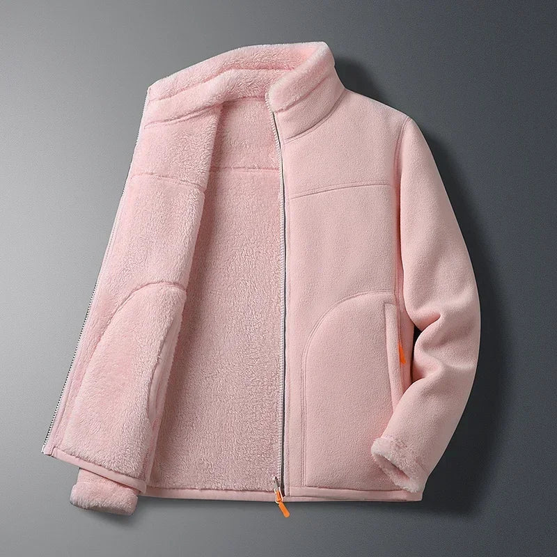 Sophia Regular Fit Stand Collar Jacket | Zip Closure Side Pockets Jacket - Image 4