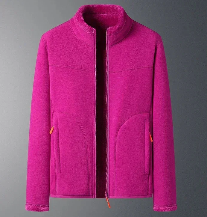 Sophia Regular Fit Stand Collar Jacket | Zip Closure Side Pockets Jacket - Image 5