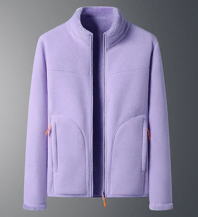 Sophia Regular Fit Stand Collar Jacket | Zip Closure Side Pockets Jacket - Image 6